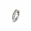 Alliansring, 14k vitguld, 2,4c diamant