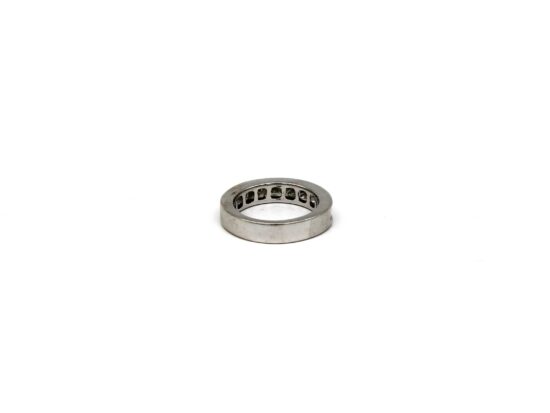 Alliansring, 14k vitguld, 2,4c diamant