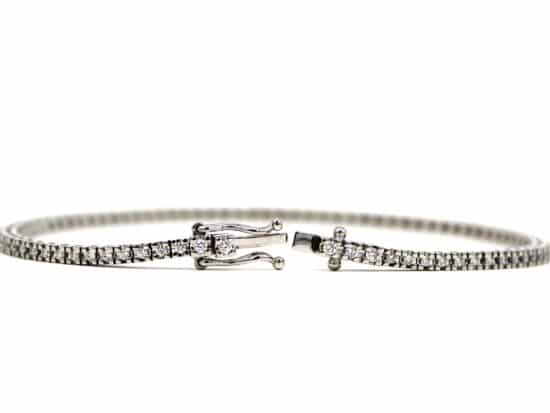 Tennisarmband, 18k vitguld, 0,76c diamant