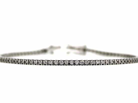 Tennisarmband, 18k vitguld, 0,76c diamant