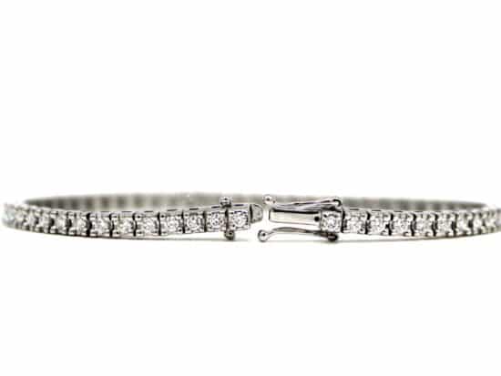 Tennisarmband, 18k vitguld, 1,54c diamant