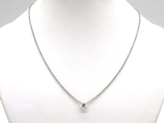 Halsband, 18k vitguld, 0,50c diamant