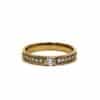 Ring, guld 18k, ca 0,1 carat diamant
